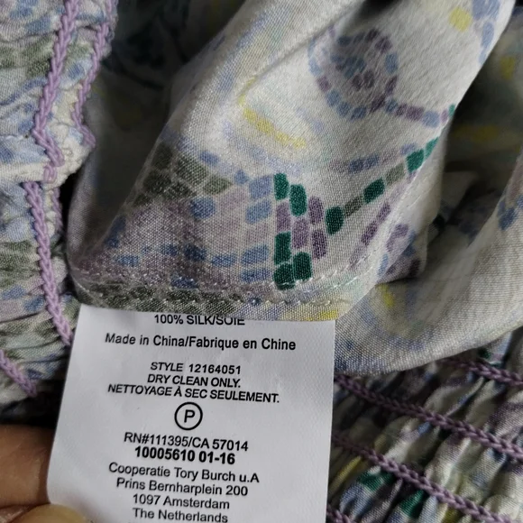 Tory Burch Silk Floral Print Romper Medium - Picture 6 of 7